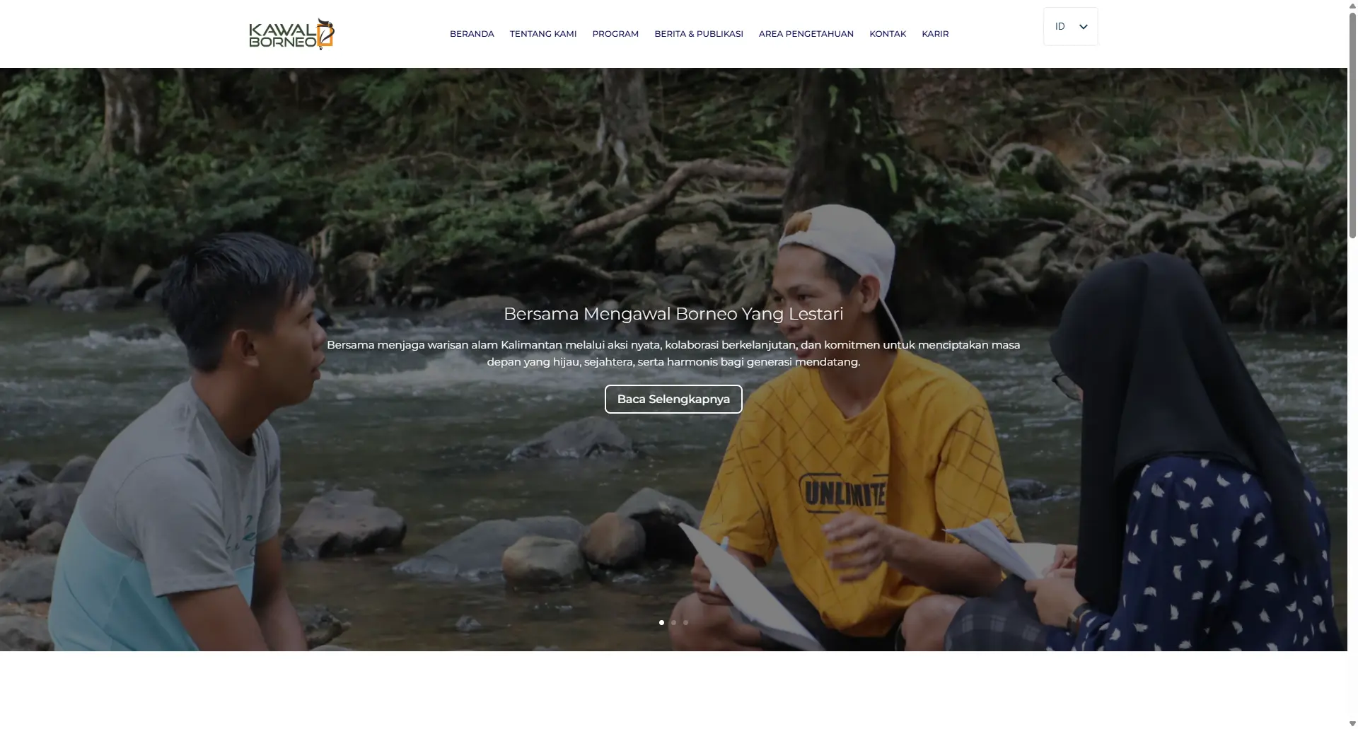 Landing Page Kawal Borneo